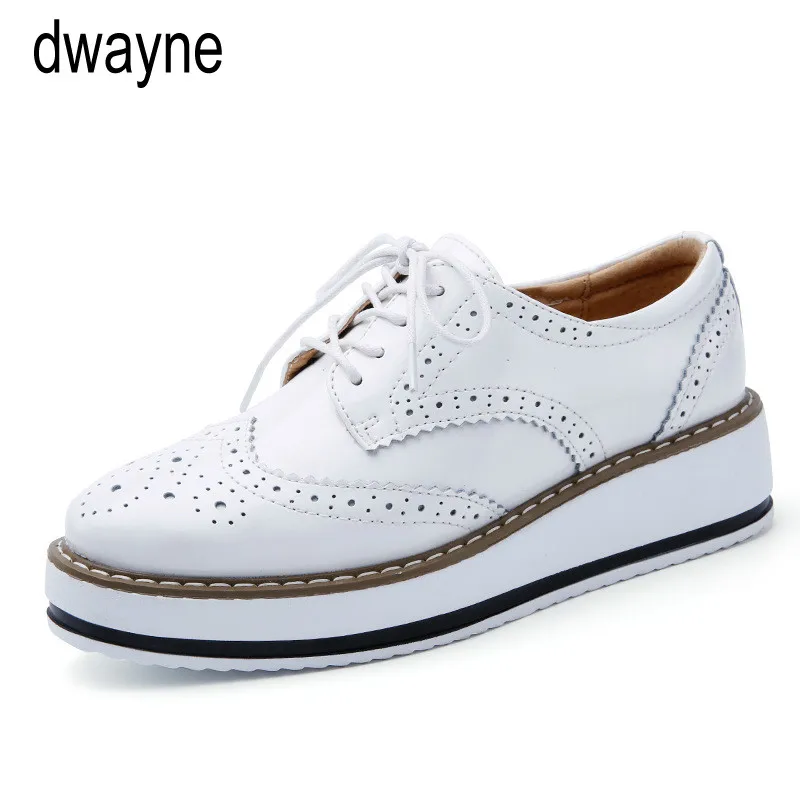 Женские оксфорды на плоской платформе весенне осенние дамские повседневные