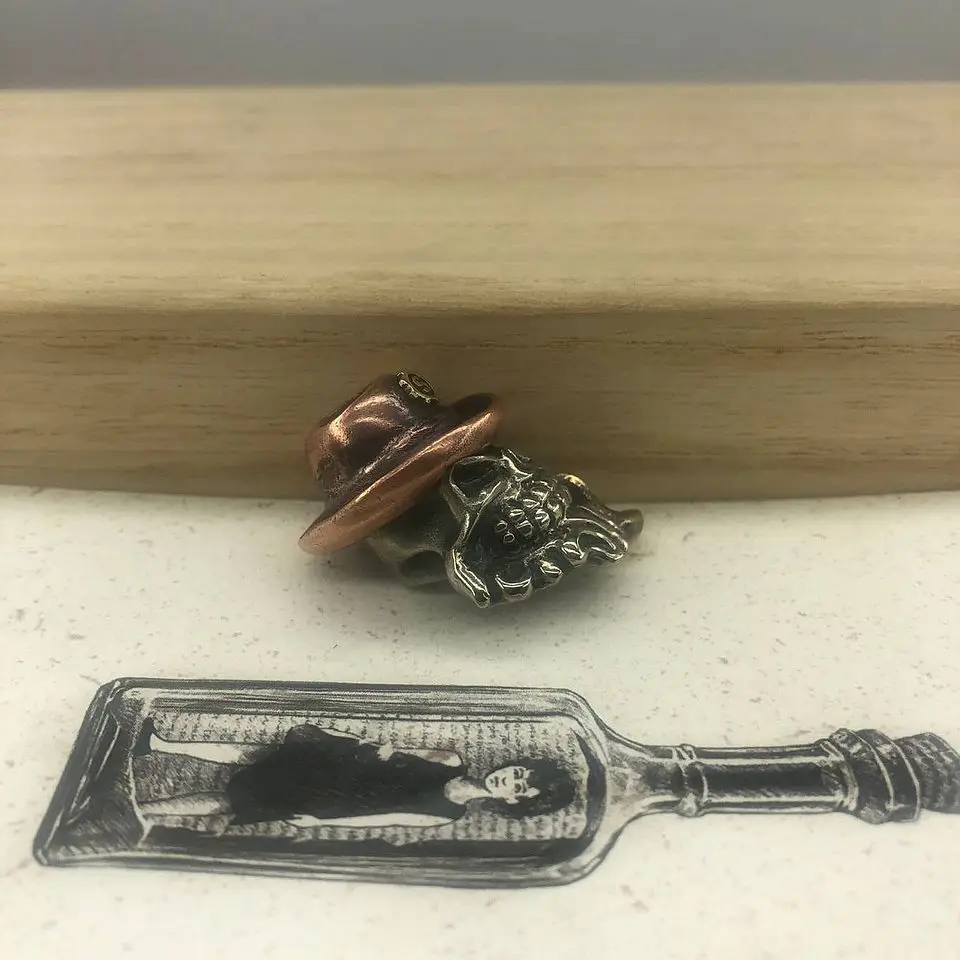 EDC инструменты латунный нож медная мельница для курения борода пирата бусы на