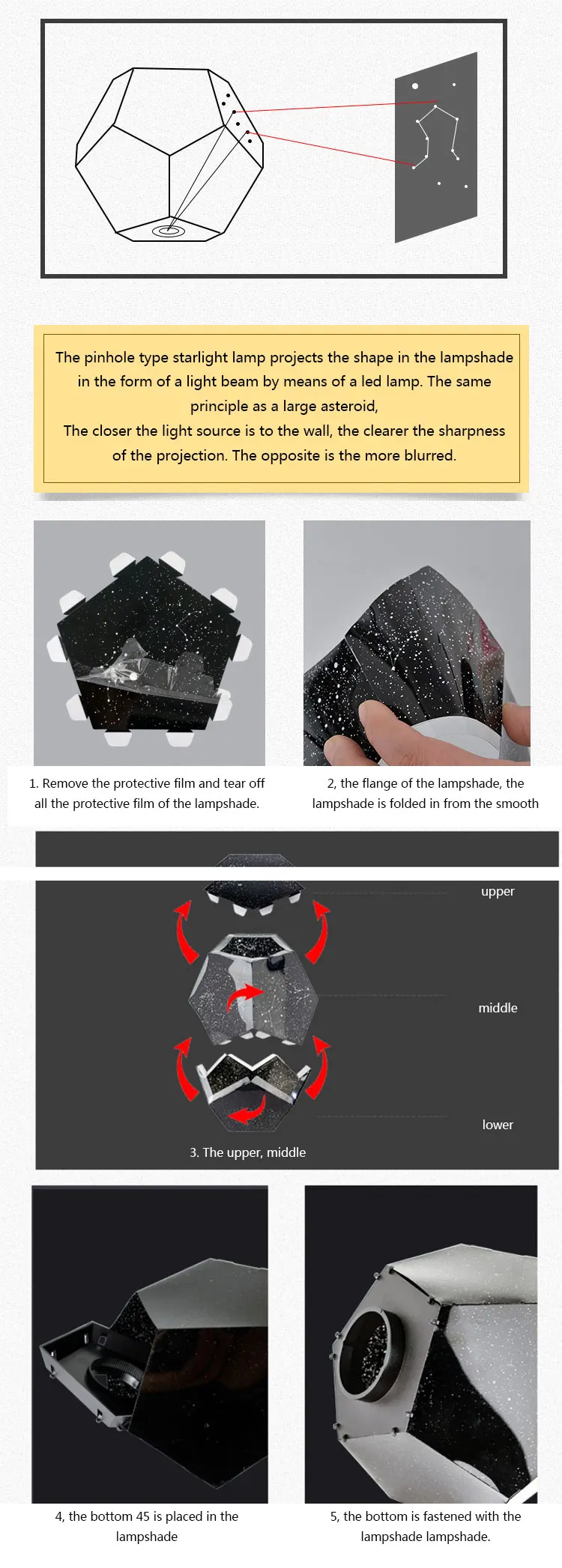 Шестигранник Забавный Звездный светильник s DIY домашний планетарий музыкальная шкатулка Bluetooth проектор светильник светится в темноте лучший рождественский подарок
