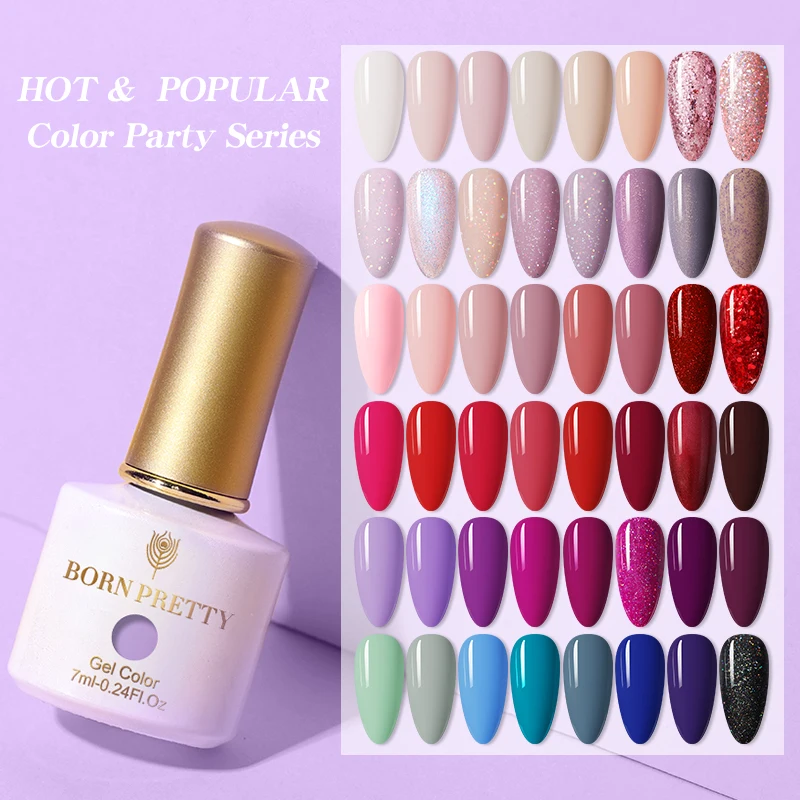 Лак для ногтей BORN PRETTY 2021 Гель-лак 7 мл полуперманентный лак УФ База Топ