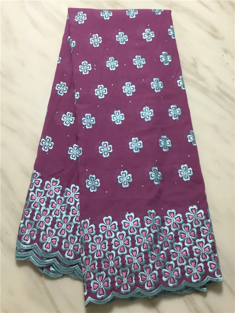 Зеленая/коричневая швейцарская вуаль кружева в Швейцарии Высококачественная