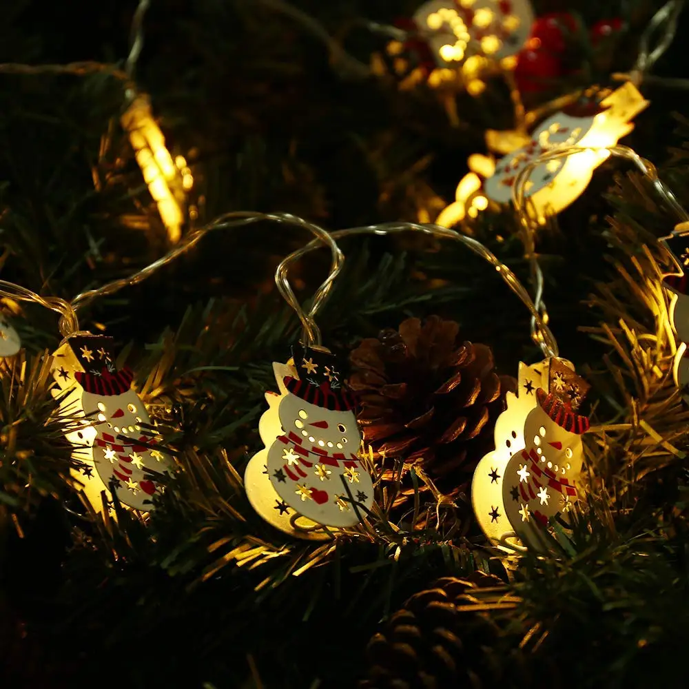 Рождественский елочный светильник s Снеговик 5.9ft 10 светодиодный Сказочный на