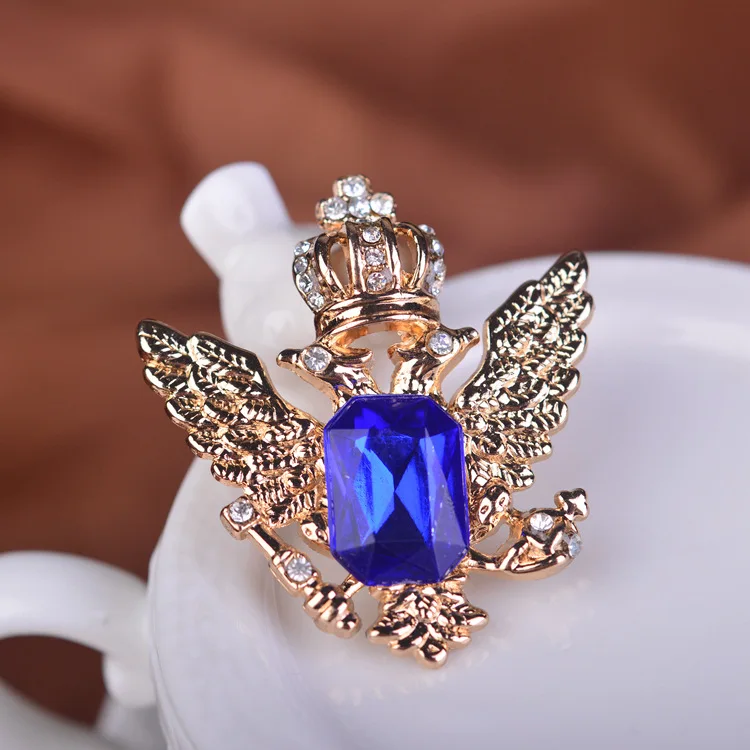 Брошь на воротник корона стразы для мужчин 2 шт. модный шарф Бижутерия | Украшения