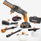 Автомобильная мойка высокого давления с аккумулятором 2000 мАч, водяной пистолет, генератор пены, беспроводная стиральная машина, водяной насос Tornado Parkside для очистки