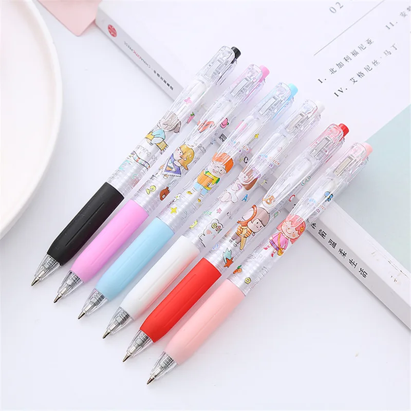 

Новое поступление кавайная мультяшная милая девушка гелевая ручка с принтом для школы канцелярские принадлежности для детей Симпатичные П...