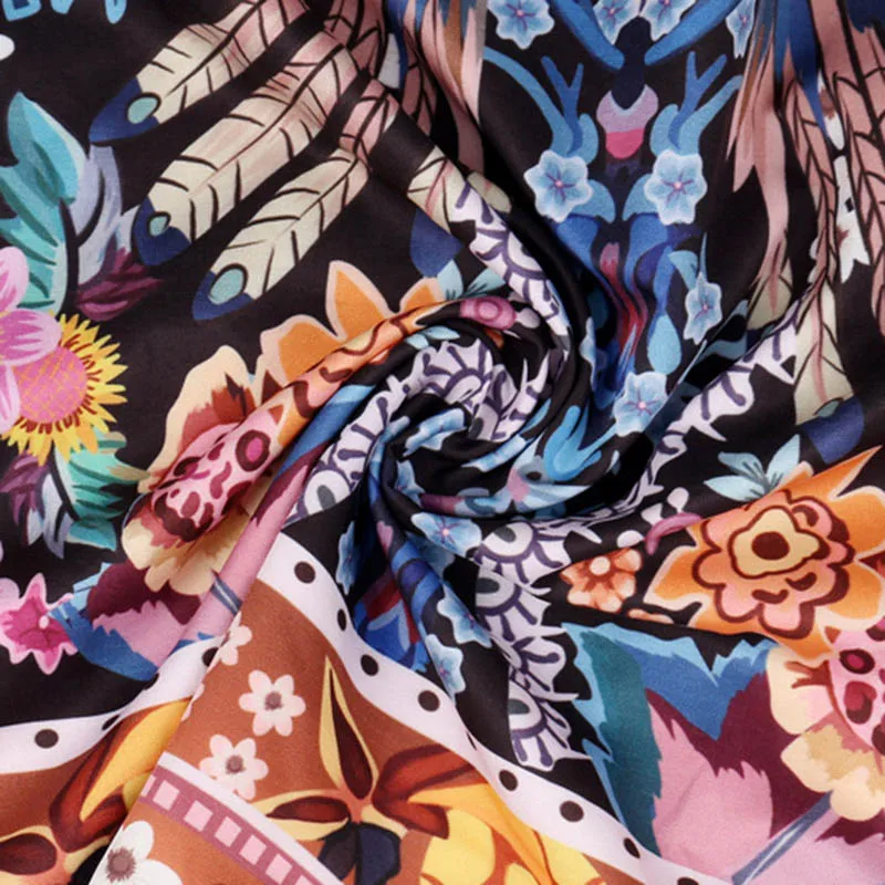 

Women Long Sleeve Halter Shirt Floral Casual Loose Summer Beach Party Tops -MX8