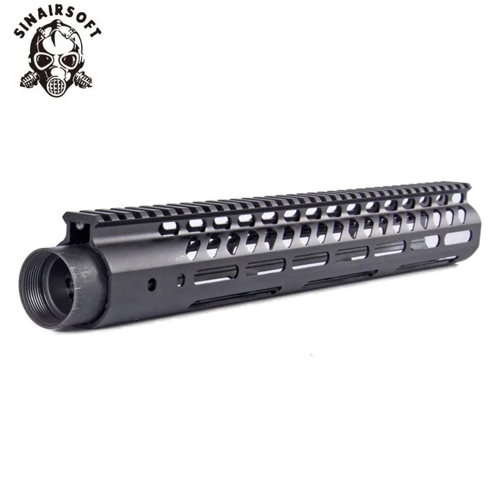 Поплавок ультра тонкий рельс системы Handguard монолитный легкий с бочкой гайка для страйкбола AEG GBB AR15