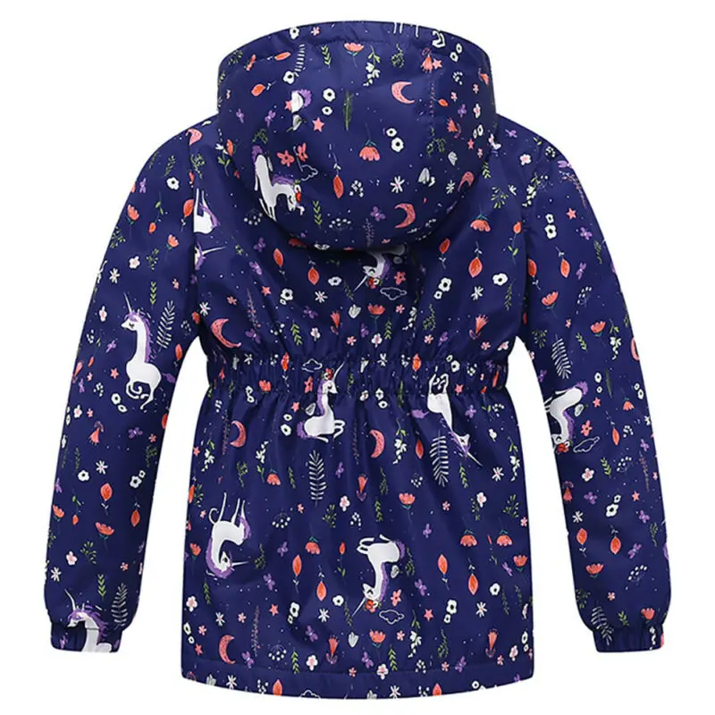 

Girls Kids Winter Parka Hooded Jackets Coats Casual Warm Hoodies Outerwear New