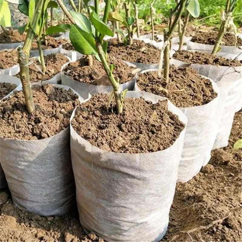 Растительные горшки из волокнистого волокна мешки для выращивания семян