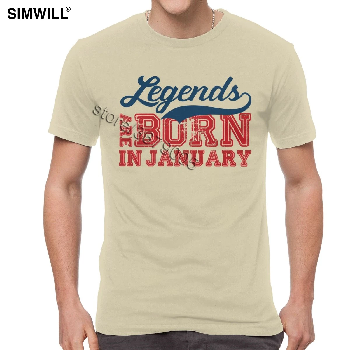 

Vintage Distressed Legends Are Born In January T-shirt Retro Short Sleeves Cotton Tee Cool Crew Neck Best Birthday Gift T Shirts