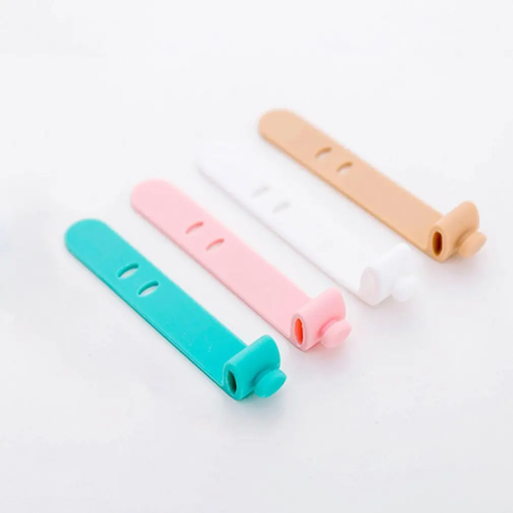 8 шт. однотонный органайзер для намотки кабеля настольный набор держатель