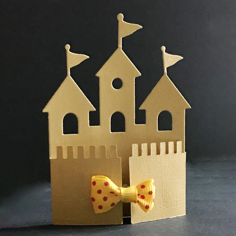 

Castle Invitation Metal cutting dies Stencil Scrapbooking Photo Album Card Paper Embossing Craft DIY Die Cut
