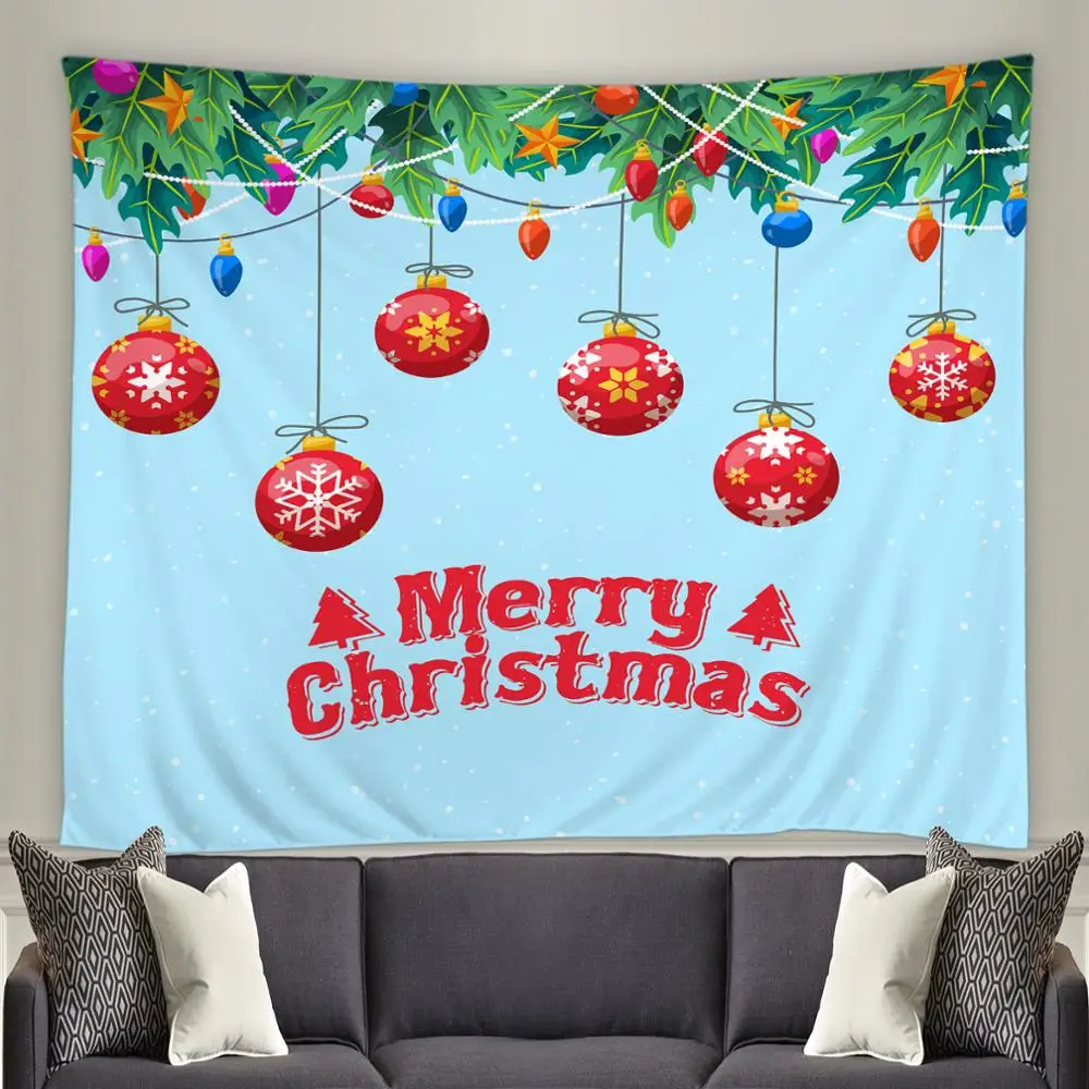 

Рождественский гобелен, настенный домашний декор, рождественская елка, рождественский подарок, Санта-Клаус, 3d печать, гобелены 200x180 см