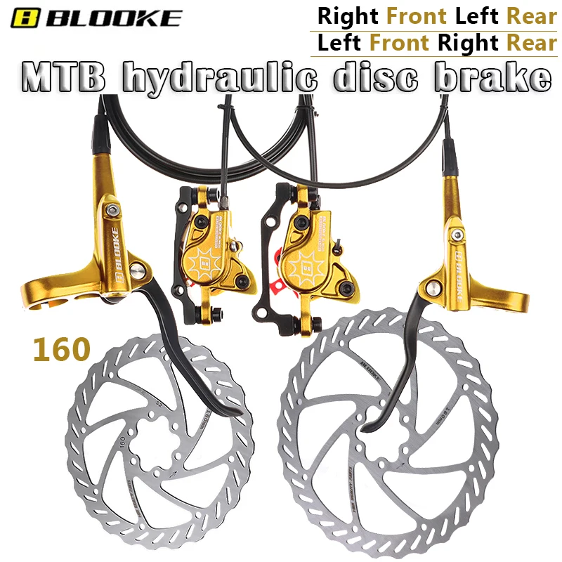 

BLOOKE M620 Hydraulic Disc Brake Mountain Bike Brake Left rear right front /Left front Right Rear Integrated Cylinder Brake Part