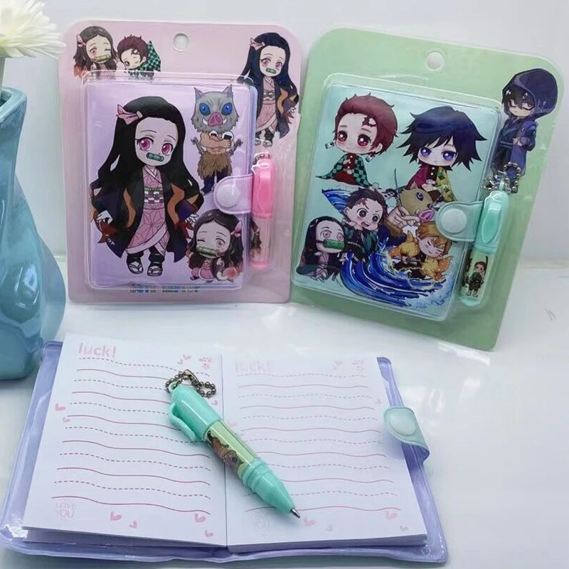 Anime Demon Slayer Kimetsu No Yaiba Kamado Tanjirou Nezuko Notebook Diary Agenda Notepad School kids stationery gift