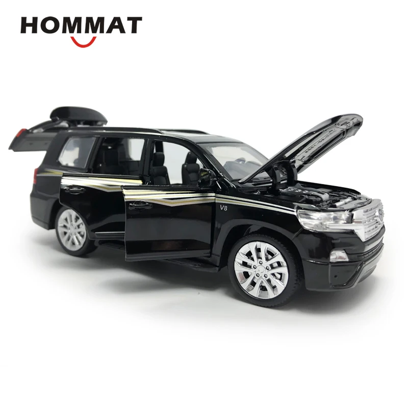 Hommate 1:32 Toyota Land Cruiser SUV металлическая Игрушечная машина из сплава модельные листы-и-игрушки-модели автомобилей Подарочные игрушки для детей мальчиков автомобилей