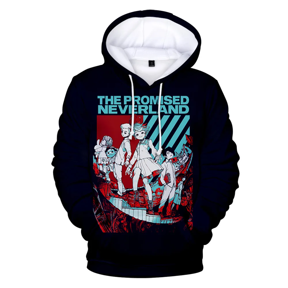 

2021 3D Winter Casual Hoodie Sweatshirts The Promised Neverland Casual Pullover Men/Women Trendy Clothes