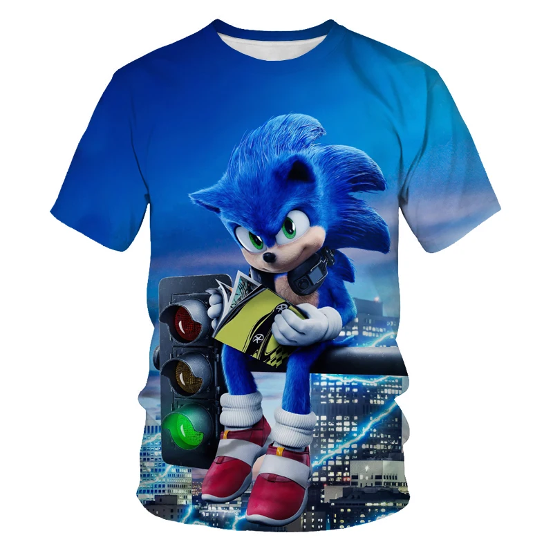 

Japanese cartoon cartoon 3D anime T-shirt summer print short-sleeved O-neck women's T-shirt oversized clothes kawaii XXS-6XL