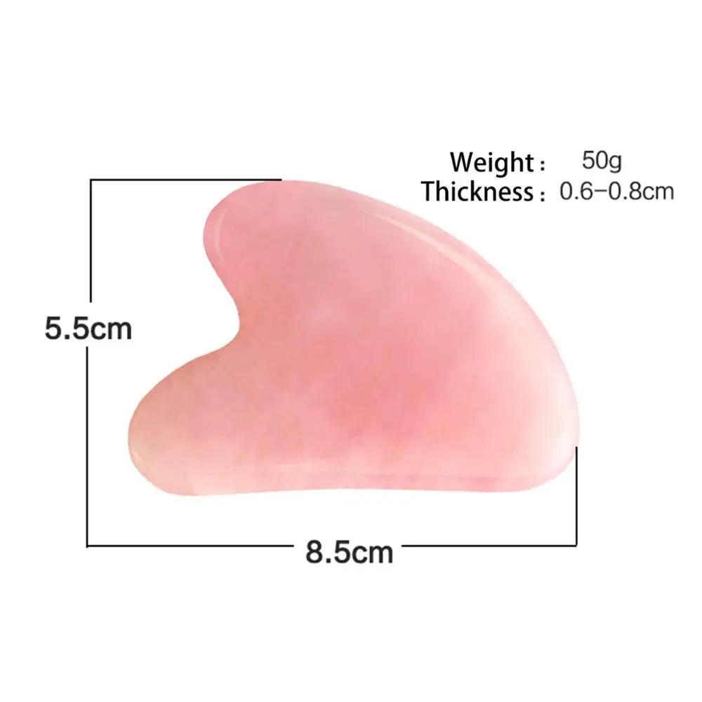 Розовый Кристальный массаж r Акупунктура Массаж розовый кварц красота гуаша