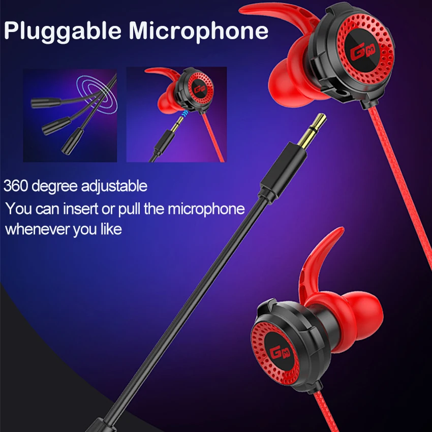 

Wiresto Wired In-ear Earphone Gaming Headset Sport Sweatproof Earbuds Portable Bass Stereo Earpiece with Mic