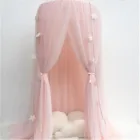 Принцесса в нордическом стиле кружевная детская кроватка Навес Москитная сетка занавеска постельное белье Купольная Палатка Защита от насекомых # T3G