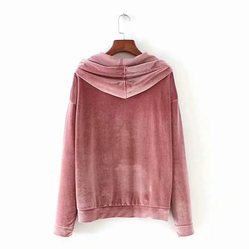 

Women Clothes 2019 Casual Streetwear Sweatshirts Woman Pullover Pull Femme Velvet Loose Hoodie Hoodies Women
