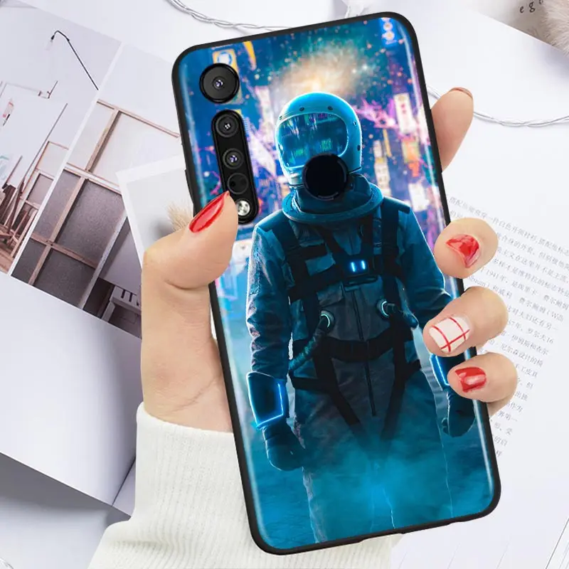 

Dream space astronaut For Motorola G9 G8 G Stylus Power One Fusion Hyper Edge E7 E6 5G Plus Play Lite Silicone Phone Case