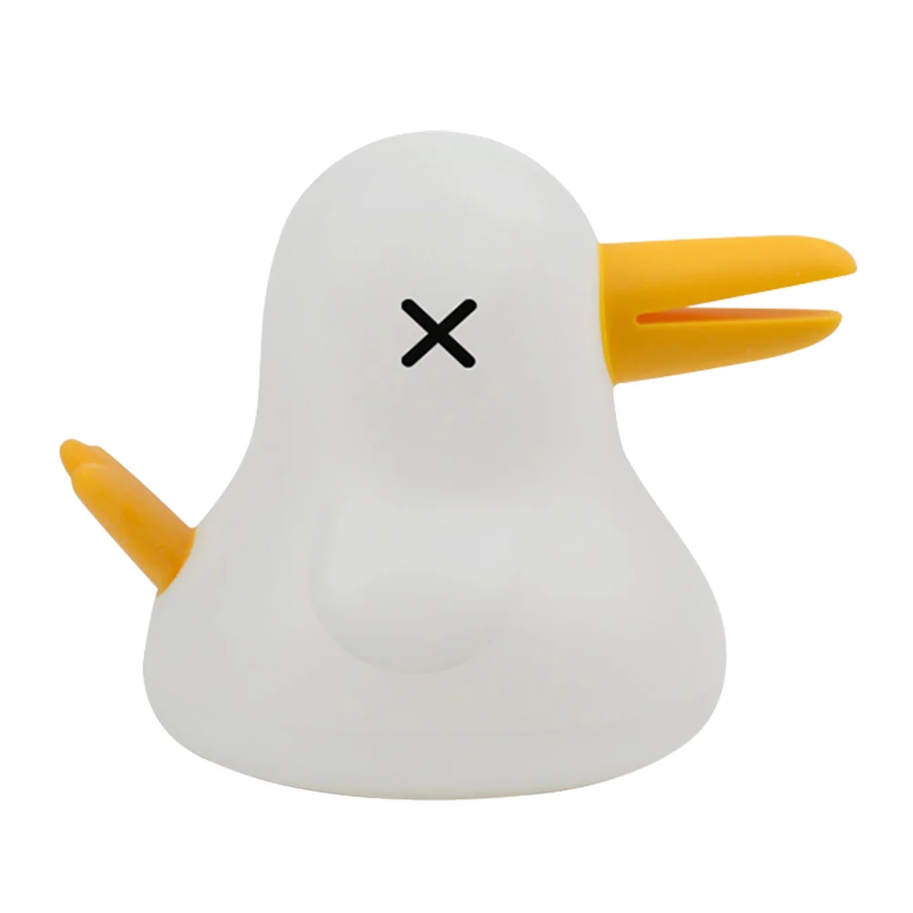 

1Pc Kiwi Bird Night Light Bedroom Bedside USB Silicone Atmosphere Light (White)