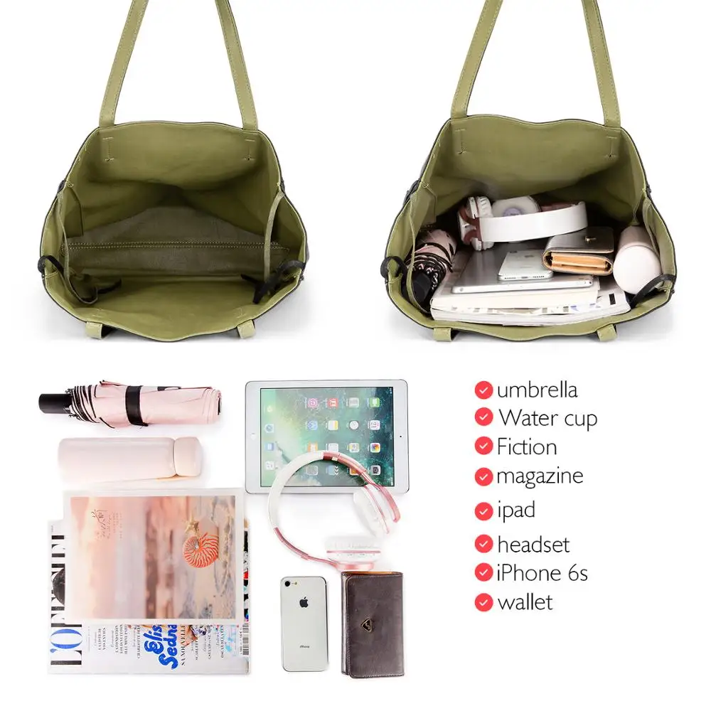 Женская сумка на плечо LOVEVOOK набор сумок 2 шт большой емкости складываемые мягкие