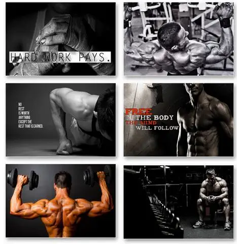

More Style Choose Muscle Bodybuilding Fitness Motivational Quotes Art Print Silk Poster Home Wall Decor 24x36inch