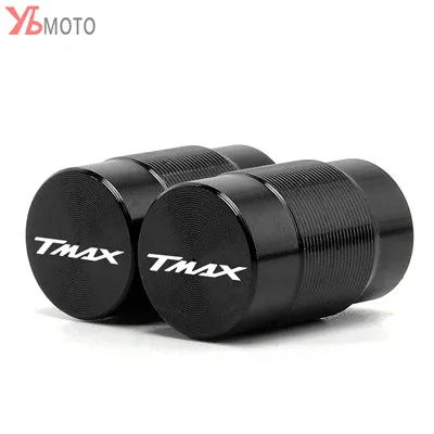 2PCS-Black Для YAMAHA TMAX 530 500 T max 500 T-Max TMAX530 DX SX- Аксессуары для мотоциклов вентиль шины колеса колпак - Цвет: 2PCS-Black