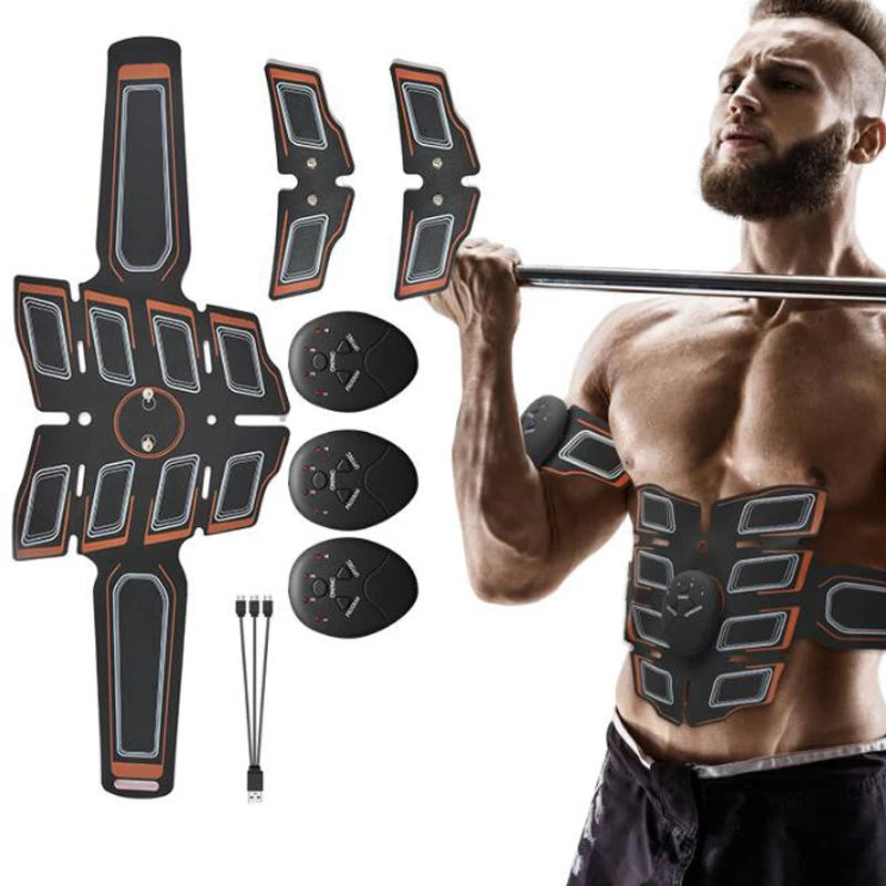

Eletric Abdominal Muscle Stimulator Belt exerciser EMS Fitness Equipment 8-pack abdominal muscles Trainer Massager 2021 Hot