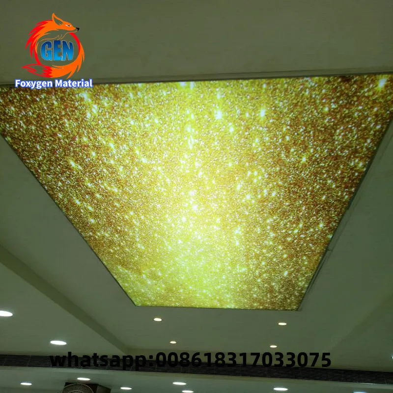 

Decorative Film PVC stretch ceiling with Accessories profiles PVC harpoon