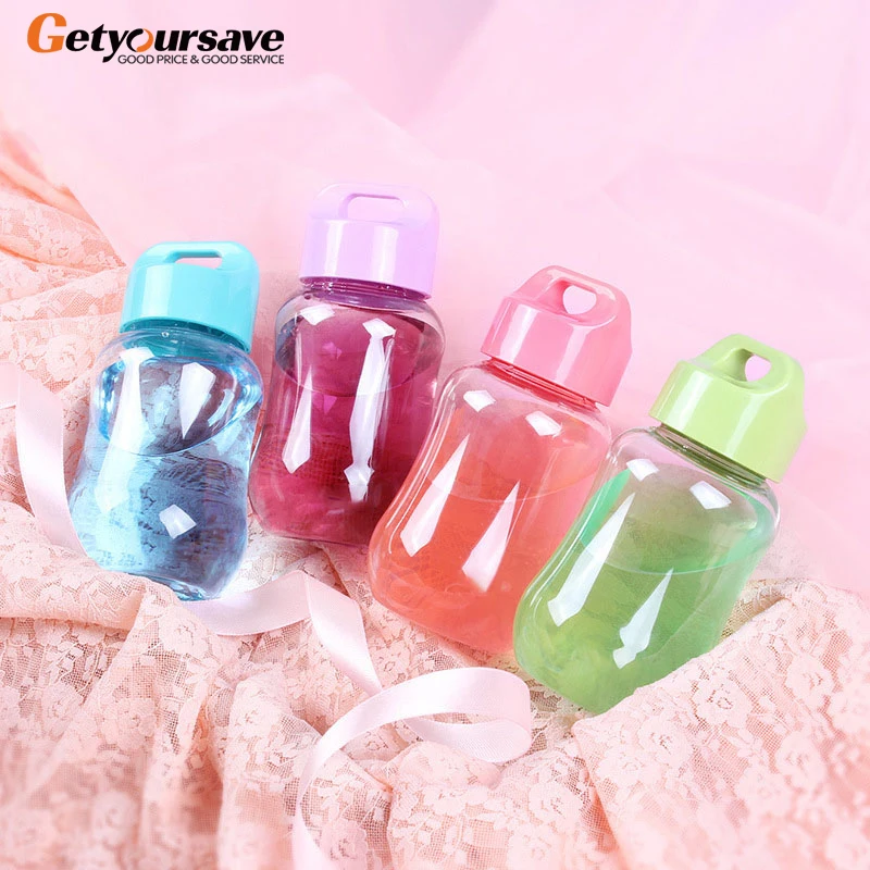 Цветная пластиковая бутылка для воды 180 мл портативные школьные бутылки детей
