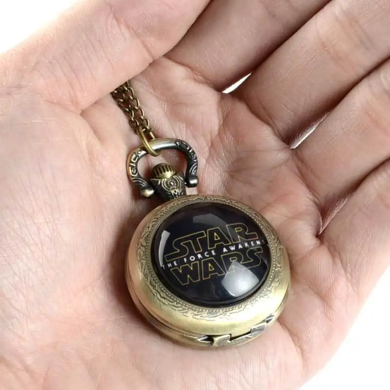 IBEINA тема из Звездных Войн Полный Охотник кварц гравированный брелок ретро кулон