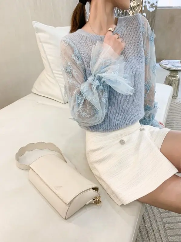 

Fashion Sweaters XK12806 2021 Runway Luxury famous Brand European Design party style women's Clothing