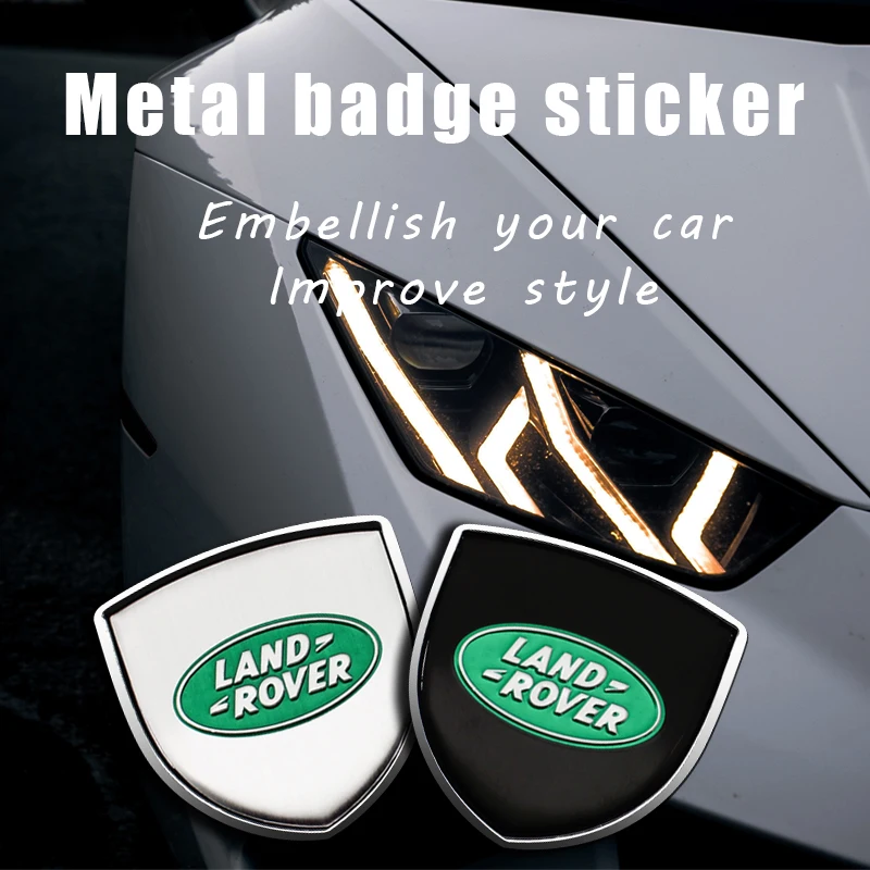 

Car 3D Body Stickers Decorate Bumper Metal Decals For Land Rover Defender Range Rover Evoque Discovery Sport Freelander Styling