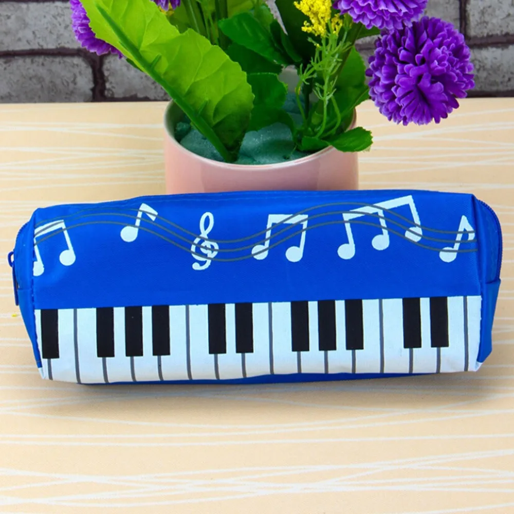 

2020 Korean Version Musical Piano Keyboard Storage Bag Stationery Cosmetic Bag Music Pen Bags Box Storage Bag School-supplies