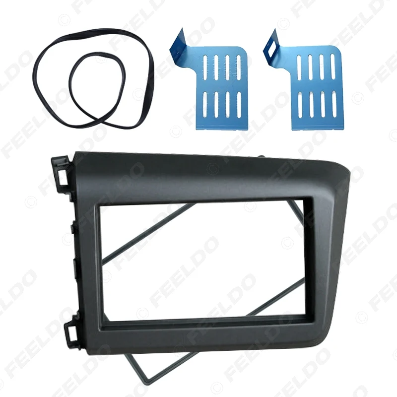 FEELDO 2-Din автомобильный CD/DVD фасции рамка для HONDA Civic (LHD) 2011-2013 радио приборная панель