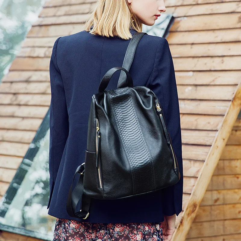 ALNEED женские рюкзаки из натуральной кожи для девочек сумка на плечо женская