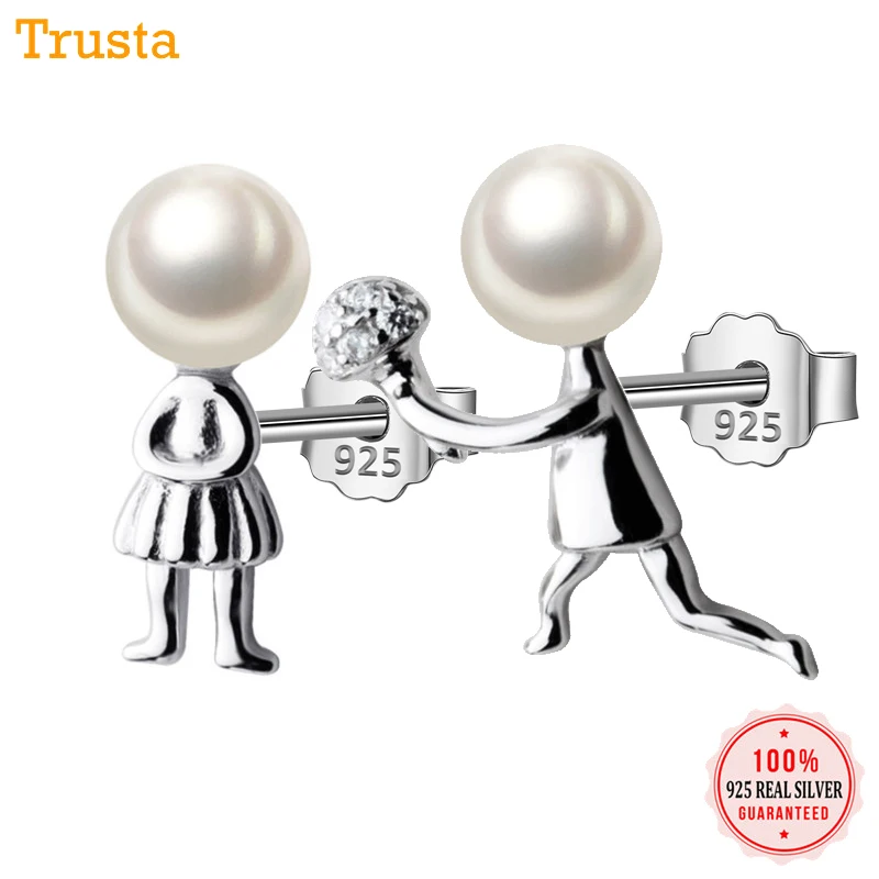 Trusta 100% Настоящее 925 пробы серебряные женские ювелирные изделия Модные крошечные