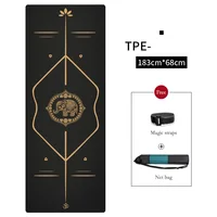 Suede TPE Yoga Mat Sports Mats For Fitness Pilates Exercise Gymnastic Yoga Mat thick With Position Line