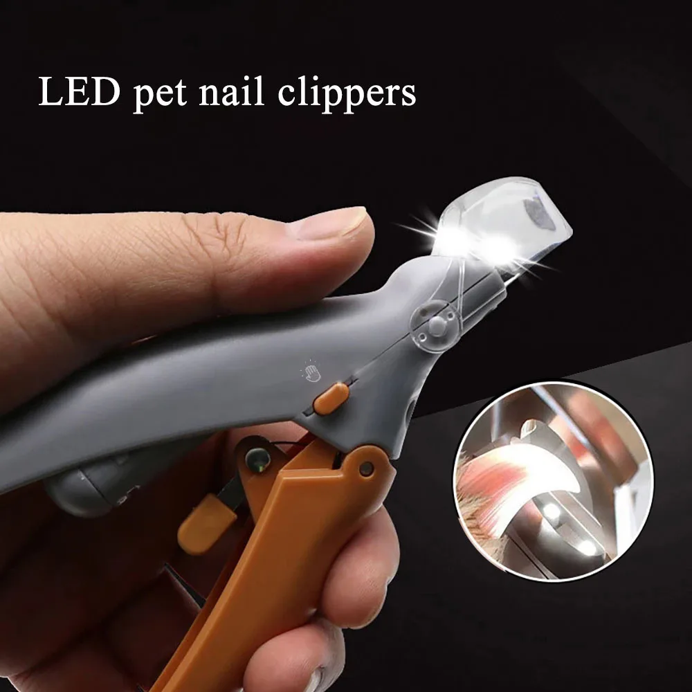 

LED Light Pet Dog Cat Nail Scissors Clippers Cutter Grooming Electric Products With Claw Machine
