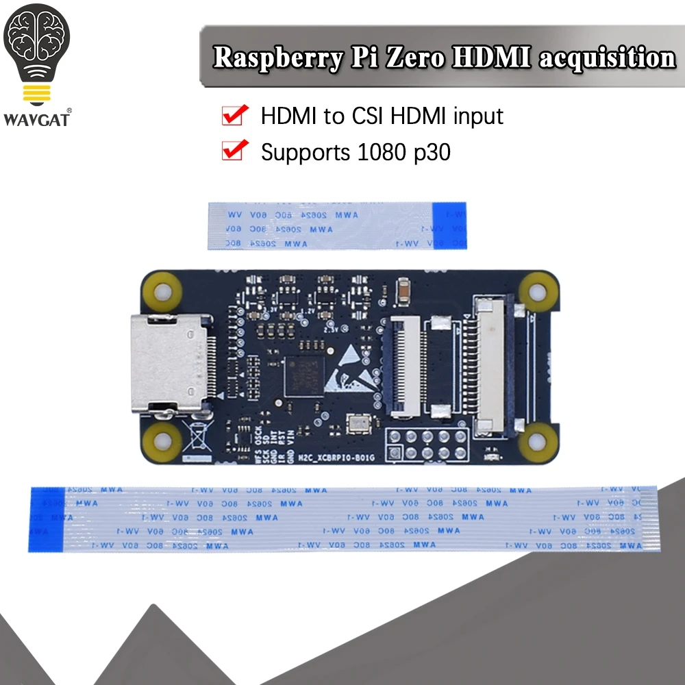 

official HDMI-compatible Adapter Board Standard Interface To CSI-2 TC358743XBG For Raspberry Pi 4B 3B 3B+ Zero W