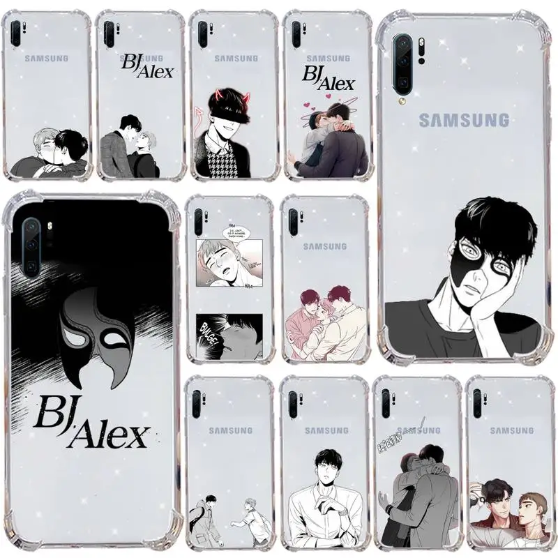 

BJ alex Comics special Phone Case Transparent for Samsung s9 s10 s20 Huawei honor P20 P30 P40 xiaomi note mi 8 9 pro lite plus