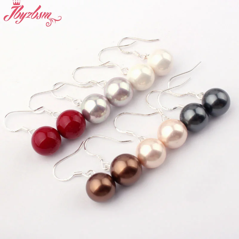 10 мм круглые бусины из драгоценных камней белые тибетские серебряные висячие