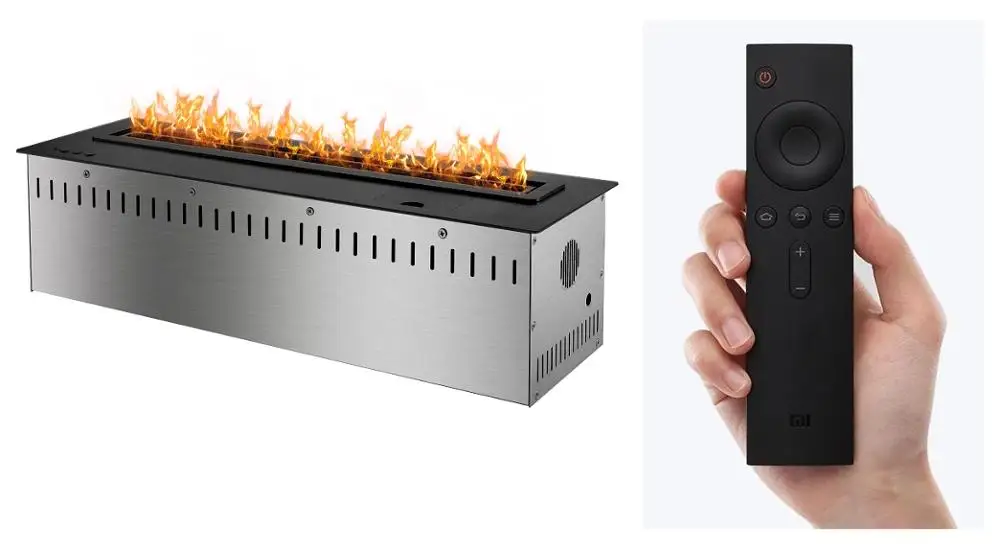 black with remote В продаже 36 дюймов камин вставка с этаноловой горелкой умный камин - Цвет: black with remote