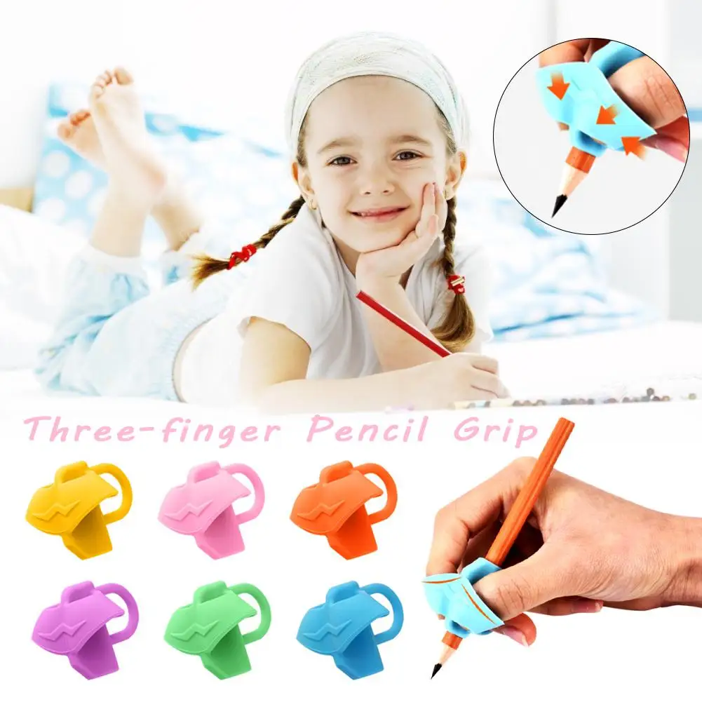 3 шт. ручка карандаш держатель для карандашей силиконовая коррекция осанки палец