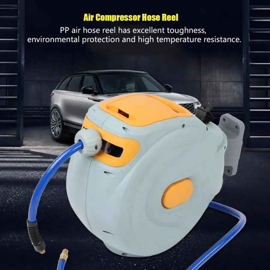 Новый 15 м выдвижной пластиковый воздушный компрессор шланг катушка с 1/4NPT 18