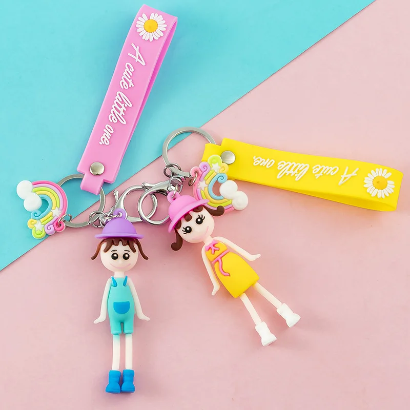 2020 мультяшная Радужная соломенная шляпа брелок для девочек очаровательные